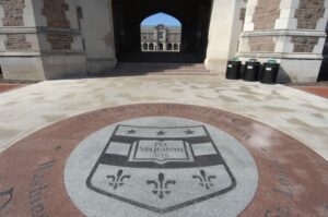 Danforth Plaza, University seal