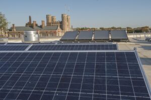 Solar panels on Hillman Hall