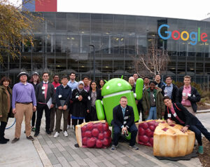WashU students visit Google on a Career Center Road Show.