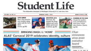 Student Life front page
