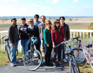 OISS Students on the Fall Bike Trip