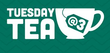 Tuesday Tea logo with cup and teabag