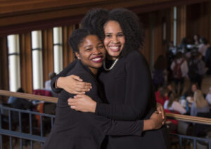 Students Camille Borders and Jasmine Brown