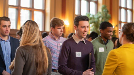 Students networking
